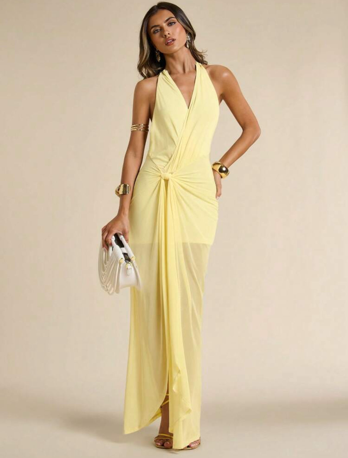 Vestido Sonia - amarillo pastel
