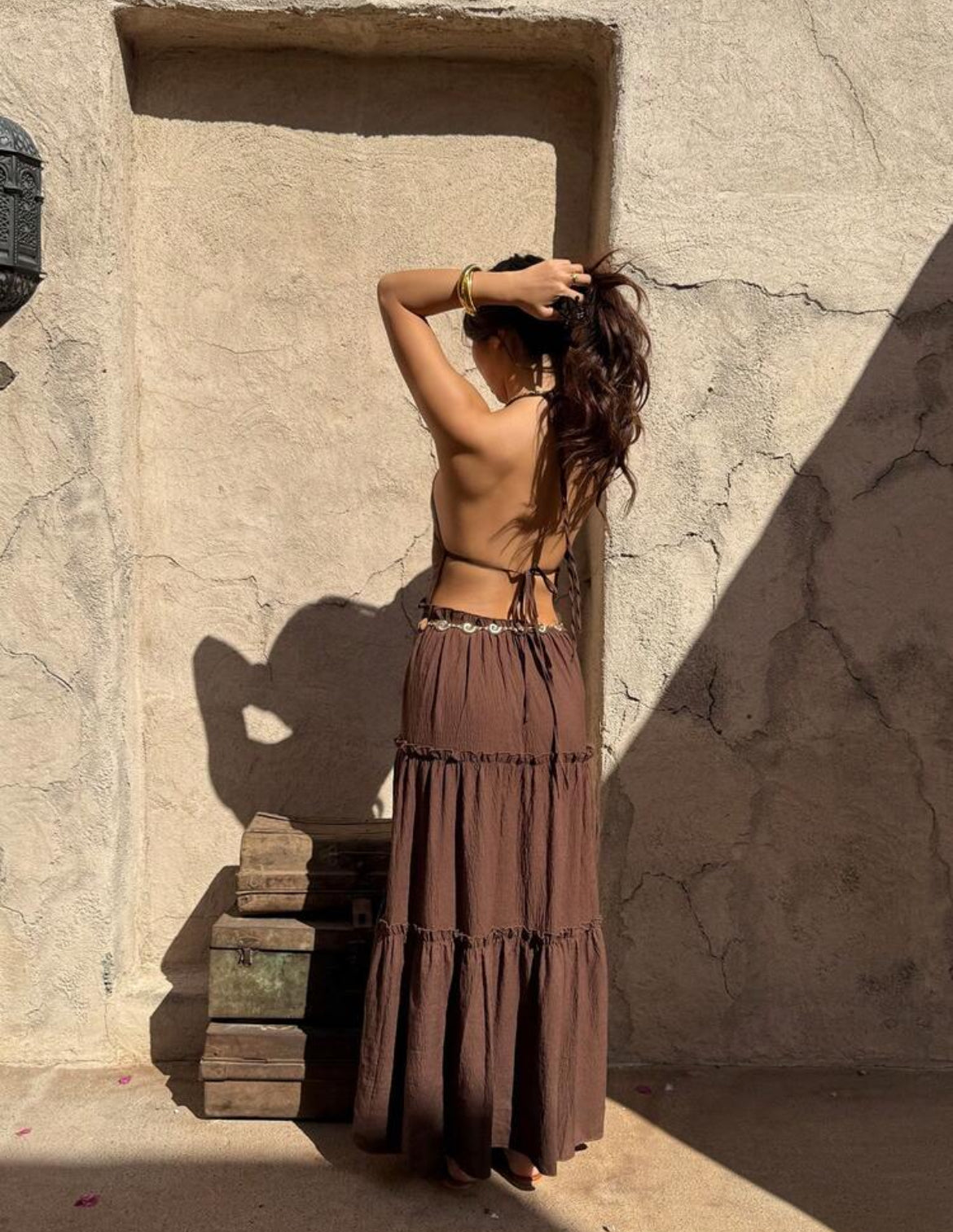 Vestido Helena - marrón
