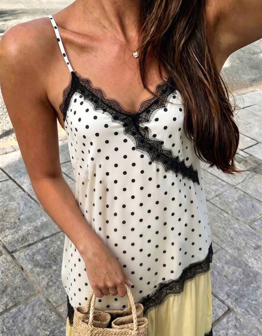 Blusa Lunares - Blanca