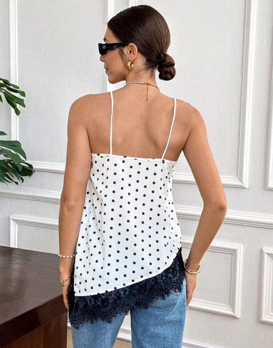 Blusa Lunares - Blanca