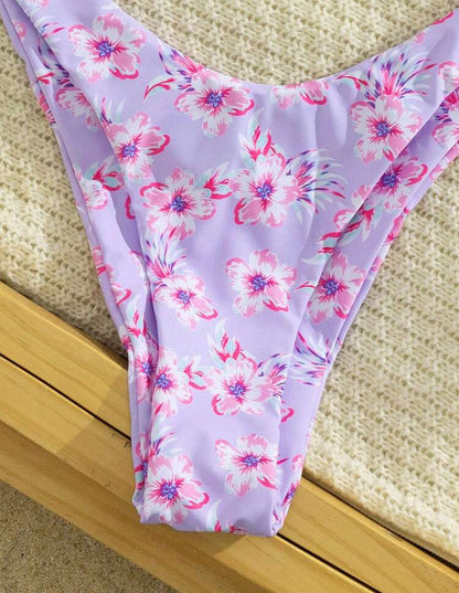 Bikini floral - lila