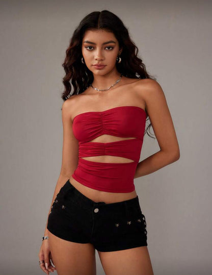 Top tubo - rojo