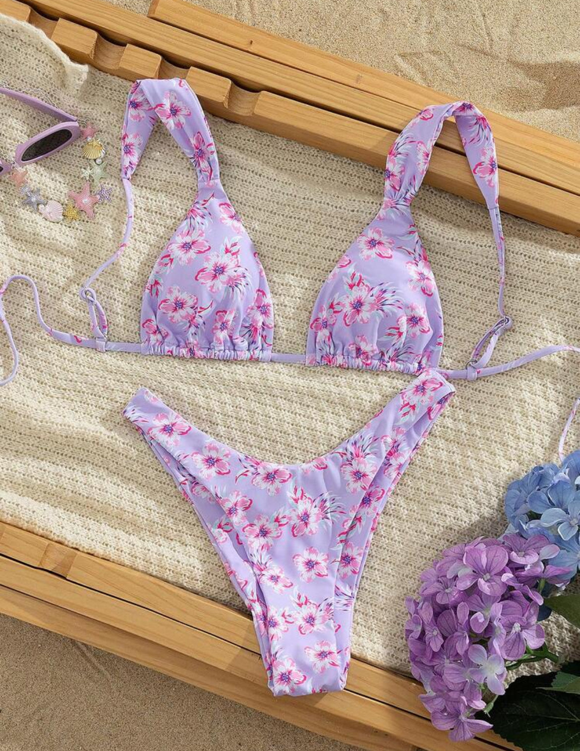 Bikini floral - lila