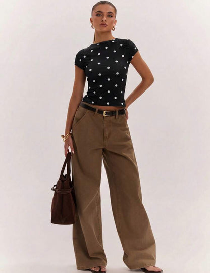 Blusa Lunares - Negra
