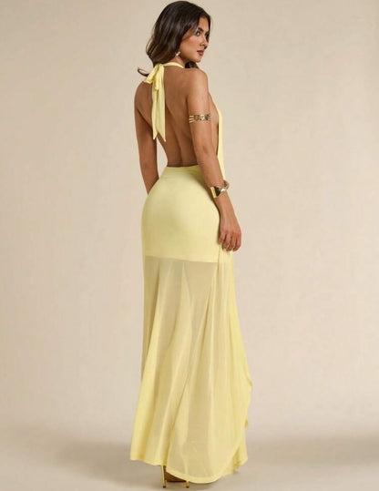 Vestido Sonia - amarillo pastel