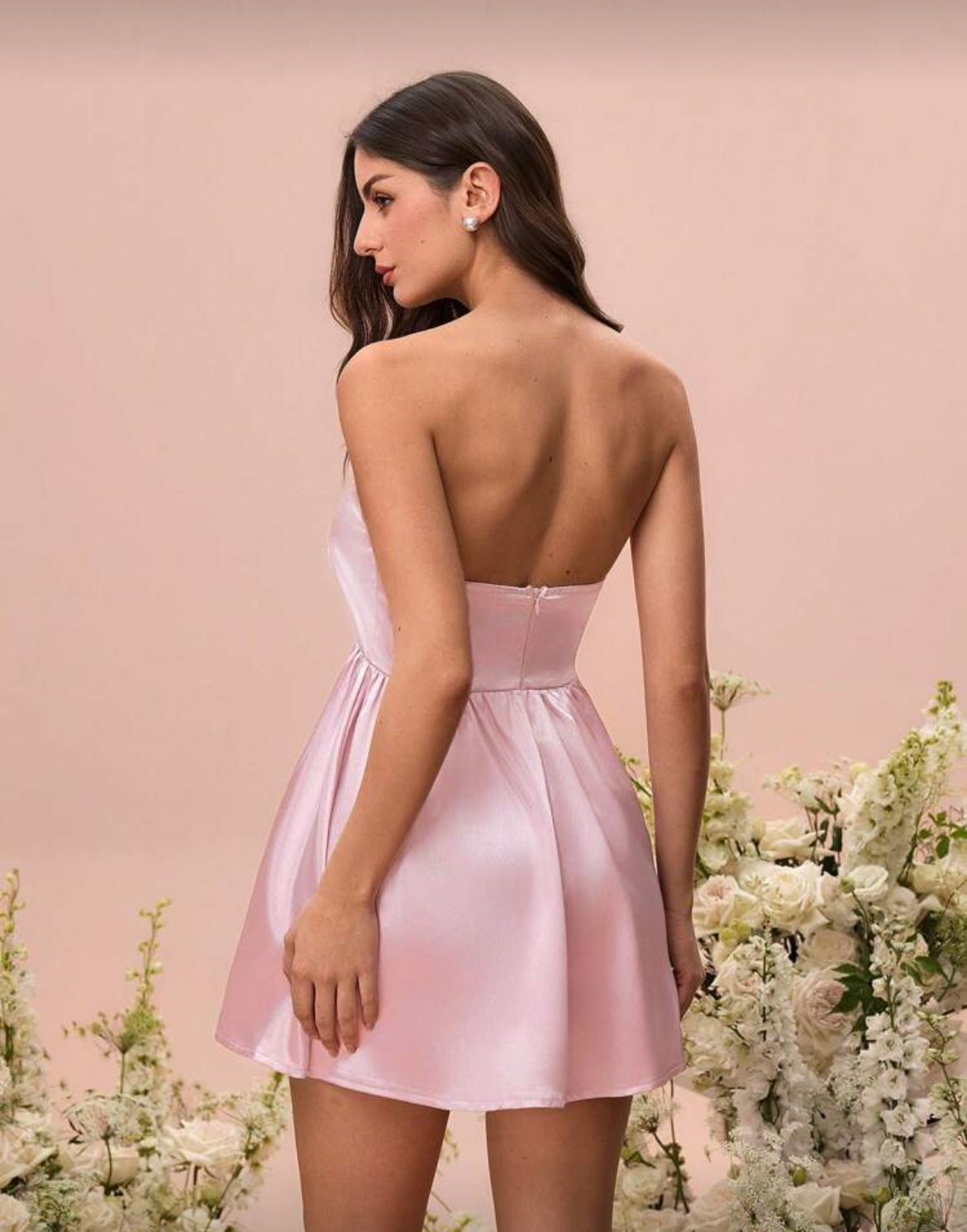 Vestido corto - rosa