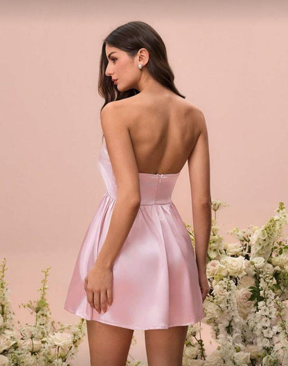 Vestido corto - rosa