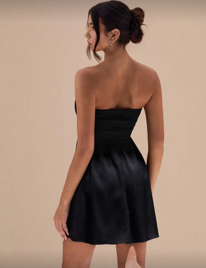 Vestido corto Luna - Negro
